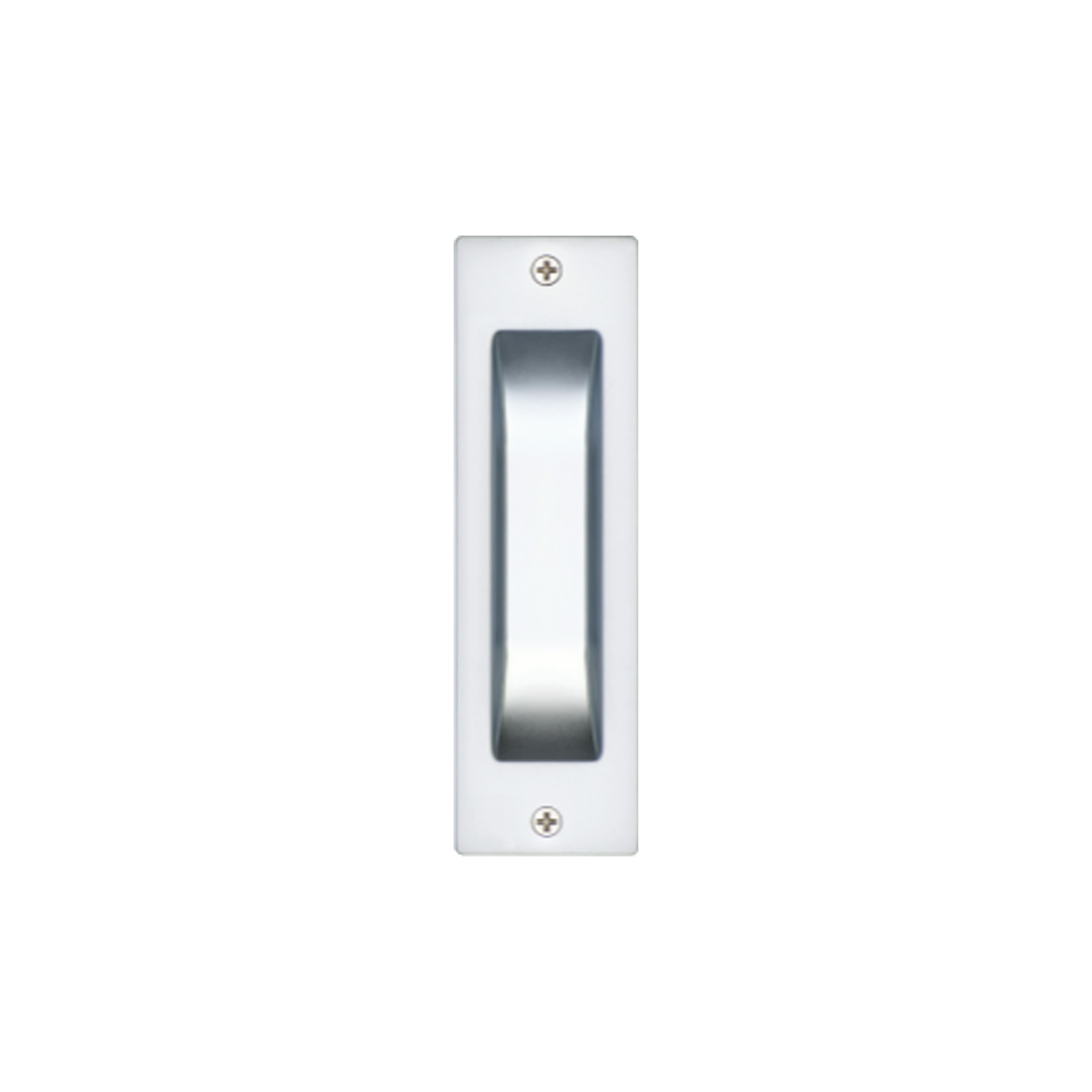 Schlage Rectangular Flush Pull with Square Ends (Face Fixing) in Satin Pearl